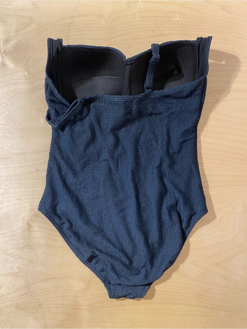 Niptuck Swim Textured Black One-Piece Swimsuit 10 (RI) - Picture 6 of 9